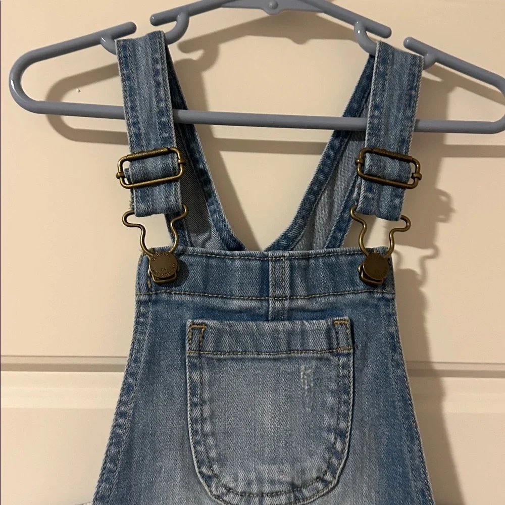 Old Navy Light Blue Denim Shorts Overalls